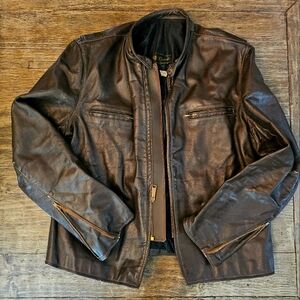 Brooks Brown Leather Jacket